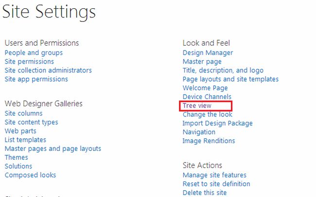 tree view in SharePoint